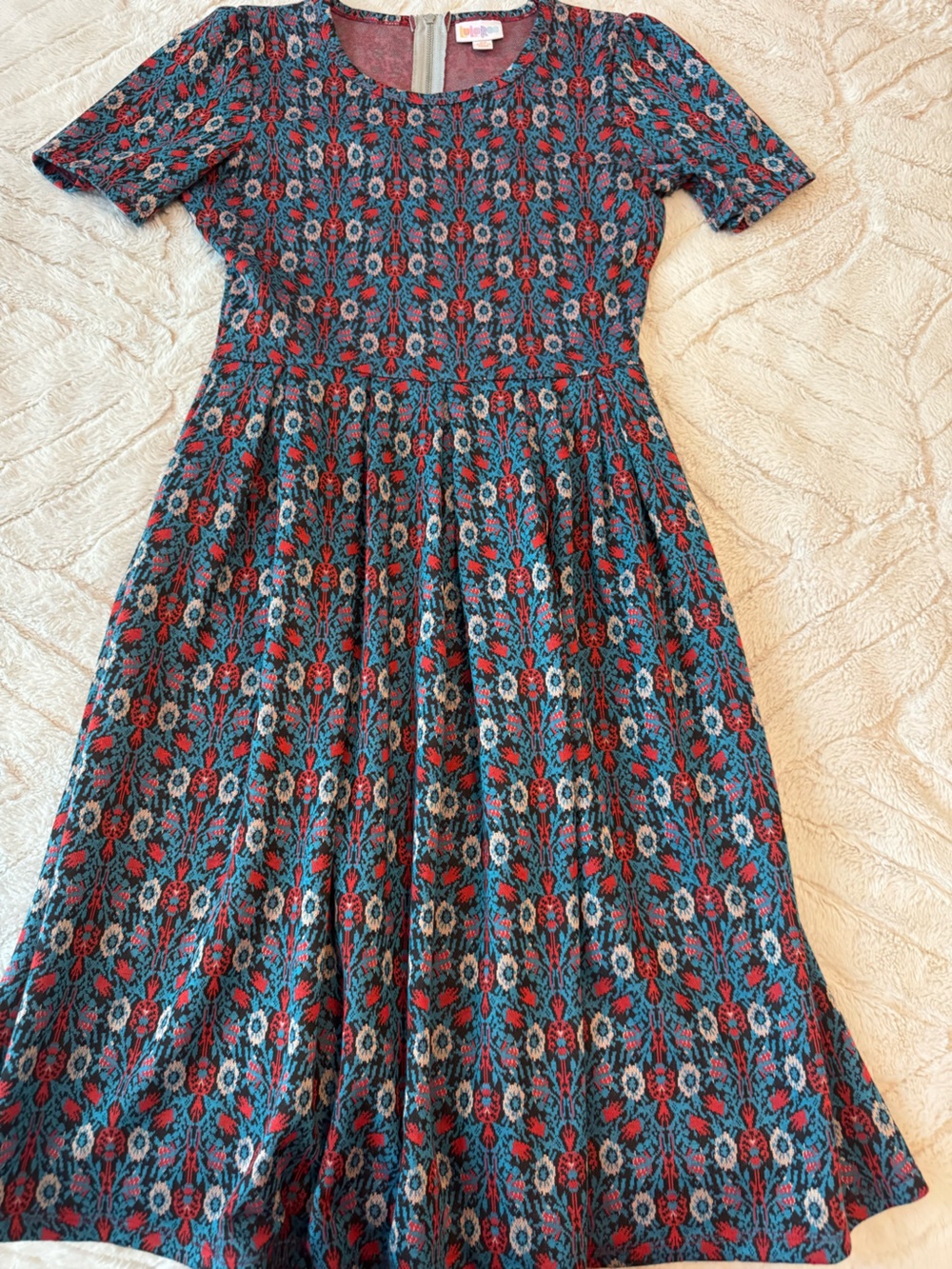 LuLaRoe Floral Amelia style Dress with pockets XS
